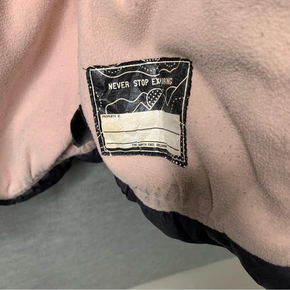 The North Face 550 Girl’s Black Hooded Down Fill Puffer Fleece Lined SZ 10/12 M- - Picture 9 of 13